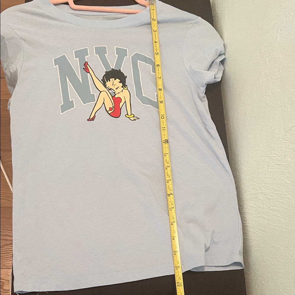 ( 0409) Light Blue NYC Graphic Tee - Picture 3 of 5